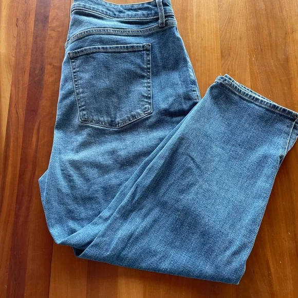 Old Navy OG Blue High Waisted Side Split Ankle Jeans Plus Size 20. EUC - Picture 7 of 15